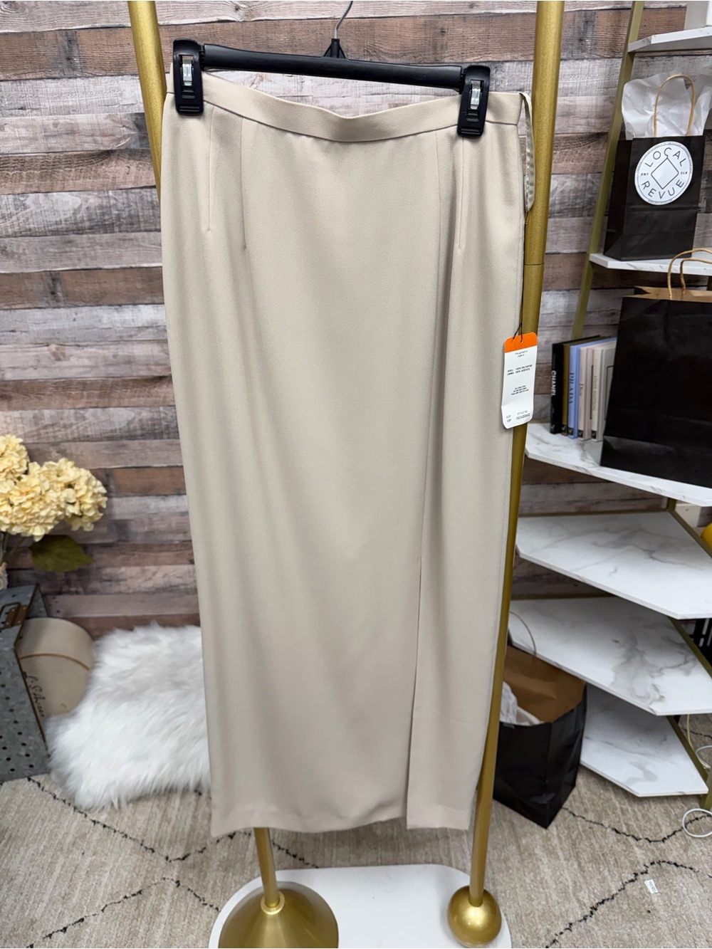 Adrianna Papell Cream Midi Skirt 10p
